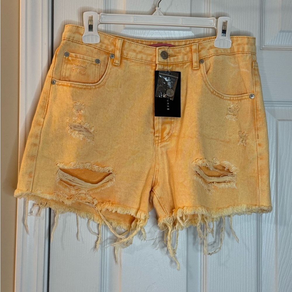 Signature8 Sunset Distressed Jean Shorts